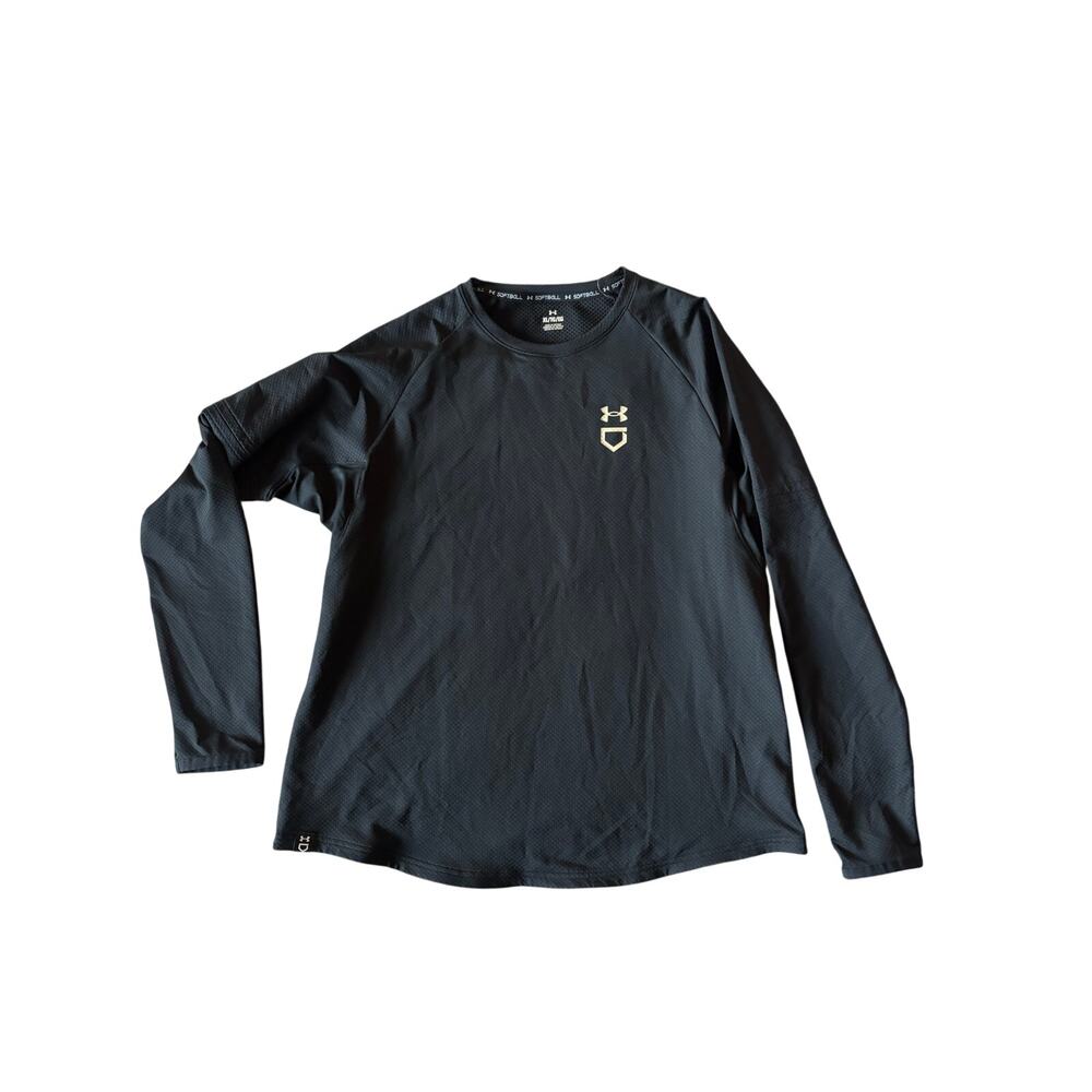 Under Armour Women's Size XL Black Fastpitch Softball‎ Crew Pullover - Picture 2 of 6